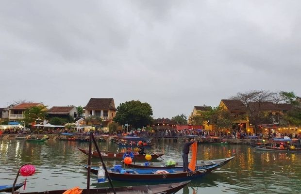 Boating on the Thu Bon River